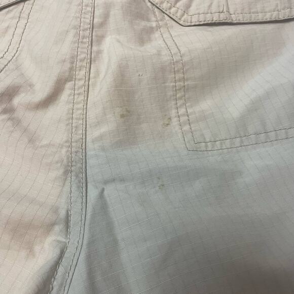 Mens Columbia Khaki Cargo Shorts Size 32 Gorpcore - Picture 4 of 4